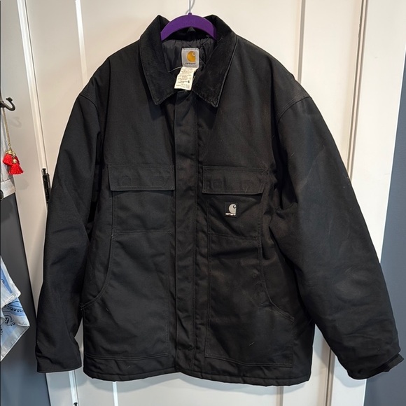 Carhartt Men's Arctic Extremes Warm Black Jacket EUC - Picture 1 of 15